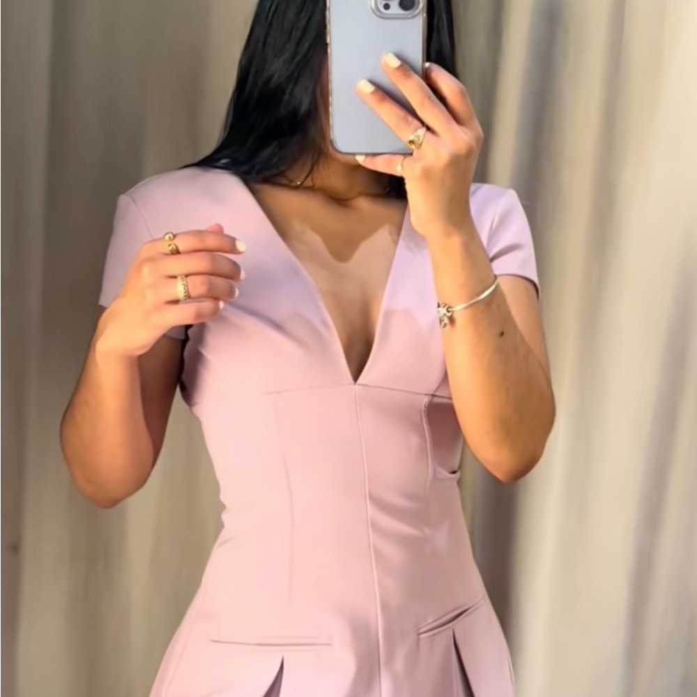 Zara Women's Mauve Mini Dress